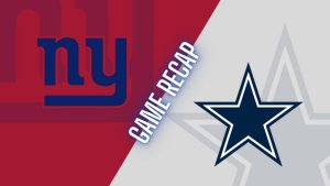Cowboys Giants NFL Recap