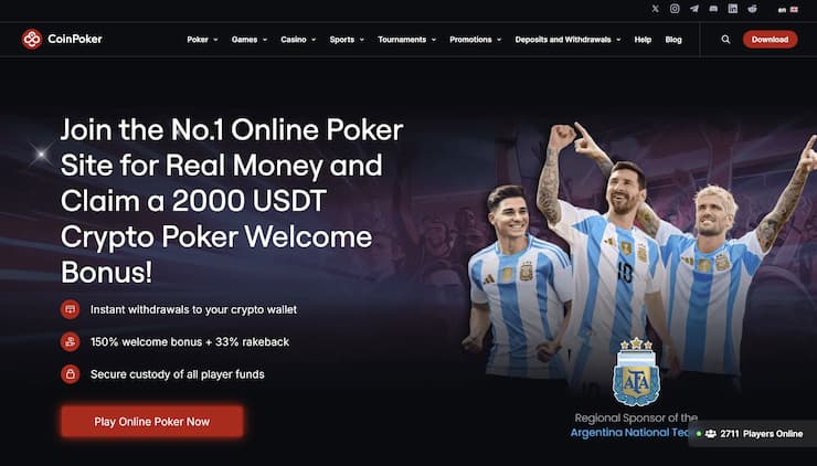 An overview of CoinPoker, one of the best websites for online poker in New York.