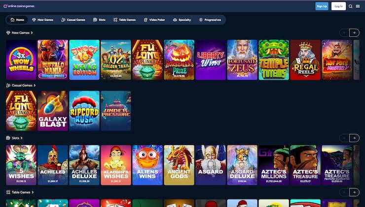 A look at the new games available on NY gambling site: Online Casino Games.