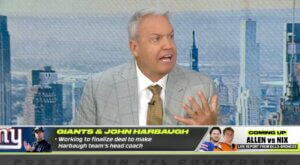 Rex Ryan puts his hand up for NFL countdown.