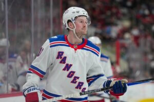 Alexis Lafrenière trade rumors: Canadiens and Blackhawks are among his top trade destinations.