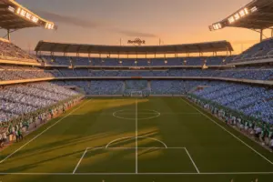 Uruguay vs Saudi Arabia World Cup 2026 stadium scene with crowd at Hard Rock Stadium Miami