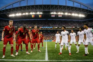 Belgium vs Egypt World Cup 2026 soccer match at Lumen Field stadium in Seattle