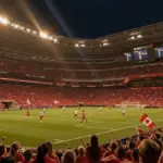 Canada vs Bosnia World Cup match at packed BMO Field stadium in Toronto with electric atmosphere