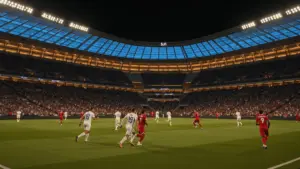 USA vs Turkey World Cup 2026 match at SoFi Stadium under lights