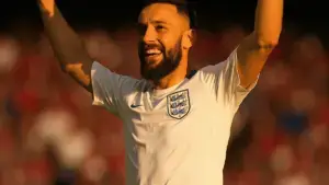 Harry Kane celebrating goal for England at World Cup 2026